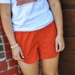 Smocked Windbreaker Running Shorts