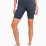 Spliced Seamless Ribbed Biker HW Shorts